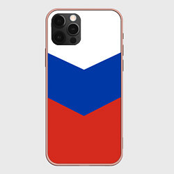 Чехол iPhone 12 Pro Max Российский триколор