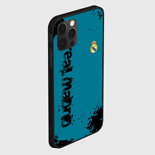 Чехол iPhone 12 Pro Max Real madrid - grange style / 3D-Черный – фото 2
