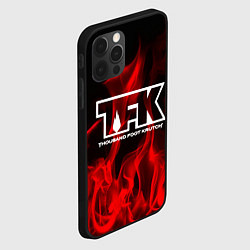 Чехол для iPhone 12 Pro Max Thousand Foot Krutch: Red Flame, цвет: 3D-черный — фото 2
