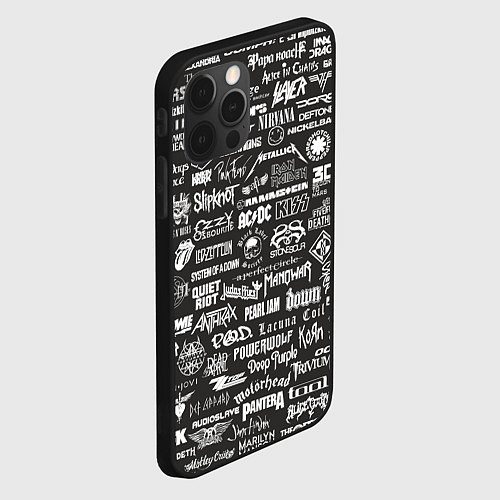 Чехол iPhone 12 Pro Max Rock Star / 3D-Черный – фото 2