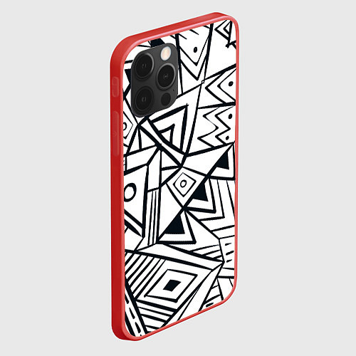 Чехол iPhone 12 Pro Max Boho Style / 3D-Красный – фото 2