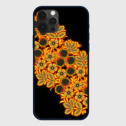 Чехол для iPhone 12 Pro Max Славянская роспись, цвет: 3D-черный