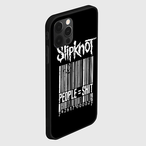 Чехол iPhone 12 Pro Max Slipknot: People Shit / 3D-Черный – фото 2