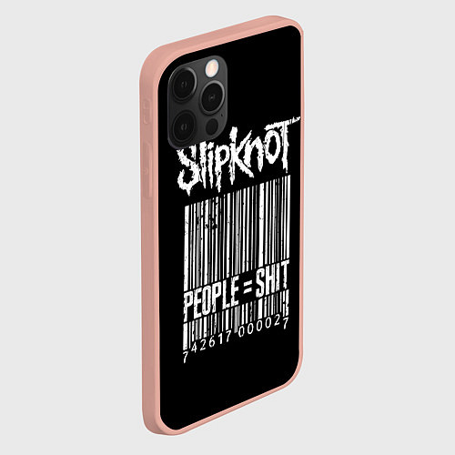 Чехол iPhone 12 Pro Max Slipknot: People Shit / 3D-Светло-розовый – фото 2