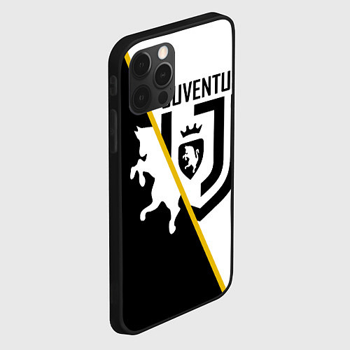 Чехол iPhone 12 Pro Max FC Juventus: Football Point / 3D-Черный – фото 2