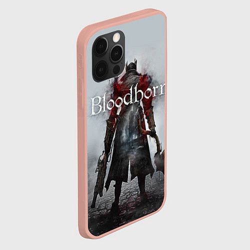 Чехол iPhone 12 Pro Max Bloodborne: Hell Knight / 3D-Светло-розовый – фото 2