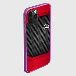 Чехол для iPhone 12 Pro Max Mercedes Benz: Metal Sport, цвет: 3D-сиреневый — фото 2