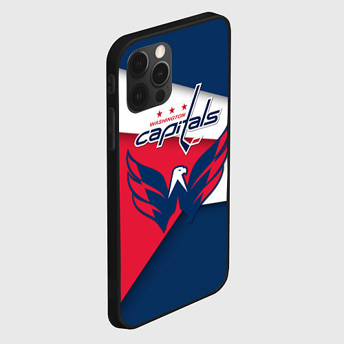 Чехол iPhone 12 Pro Max Washington Capitals / 3D-Черный – фото 2