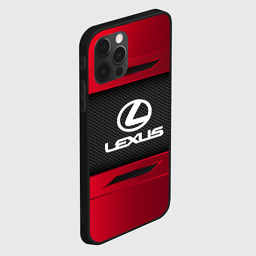 Чехол iPhone 12 Pro Max Lexus Sport / 3D-Черный – фото 2