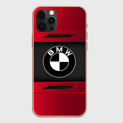 Чехол для iPhone 12 Pro Max BMW SPORT, цвет: 3D-светло-розовый