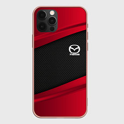 Чехол для iPhone 12 Pro Max Mazda: Red Sport, цвет: 3D-светло-розовый