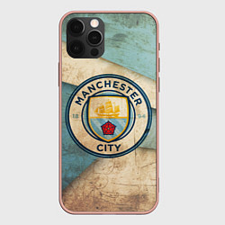 Чехол для iPhone 12 Pro Max FC Man City: Old Style, цвет: 3D-светло-розовый