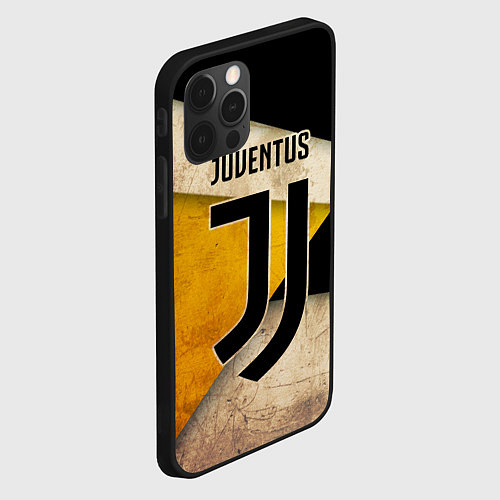 Чехол iPhone 12 Pro Max FC Juventus: Old Style / 3D-Черный – фото 2