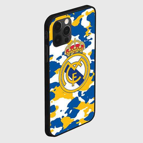 Чехол iPhone 12 Pro Max Real Madrid: Camo / 3D-Черный – фото 2