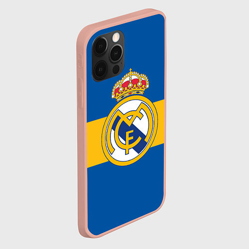 Чехол iPhone 12 Pro Max Реал Мадрид / 3D-Светло-розовый – фото 2
