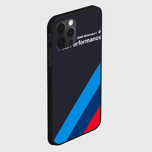 Чехол iPhone 12 Pro Max BMW M Performance / 3D-Черный – фото 2