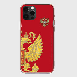 Чехол для iPhone 12 Pro Max Сборная России: эксклюзив, цвет: 3D-светло-розовый