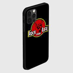 Чехол для iPhone 12 Pro Max Rock for Life, цвет: 3D-черный — фото 2
