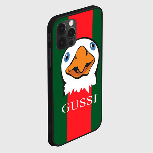 Чехол iPhone 12 Pro Max GUSSI Beak / 3D-Черный – фото 2