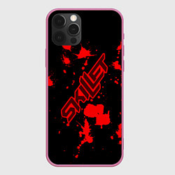 Чехол для iPhone 12 Pro Max Skillet: Blood Style, цвет: 3D-малиновый