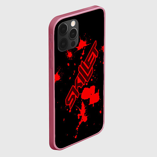 Чехол iPhone 12 Pro Max Skillet: Blood Style / 3D-Малиновый – фото 2