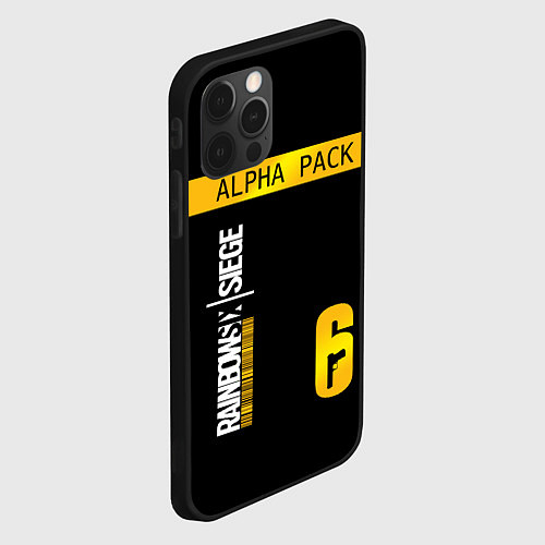 Чехол iPhone 12 Pro Max Rainbow Six Siege: Alpha Pack / 3D-Черный – фото 2