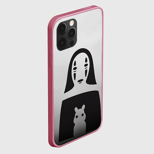 Чехол iPhone 12 Pro Max Унесенные призраками / 3D-Малиновый – фото 2