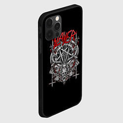 Чехол для iPhone 12 Pro Max Slayer: Hell Goat, цвет: 3D-черный — фото 2