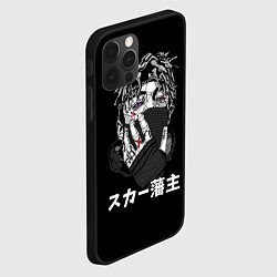 Чехол для iPhone 12 Pro Max Scarlxrd: hieroglyphs, цвет: 3D-черный — фото 2