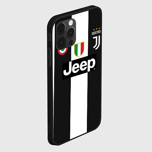 Чехол iPhone 12 Pro Max FC Juventus 18-19 / 3D-Черный – фото 2