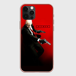 Чехол для iPhone 12 Pro Max Hitman: Red Agent, цвет: 3D-светло-розовый