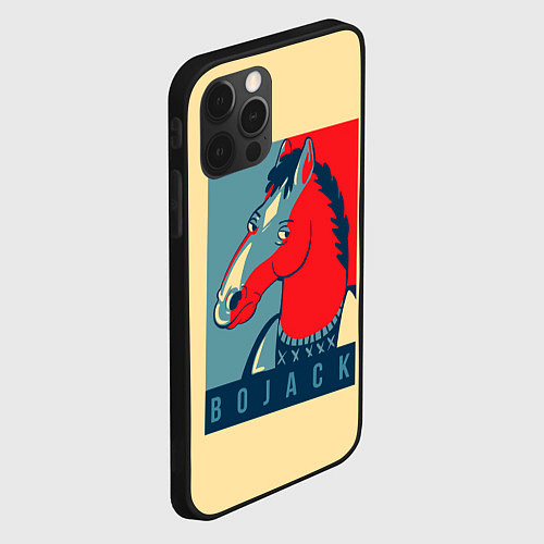 Чехол iPhone 12 Pro Max BoJack Obey / 3D-Черный – фото 2