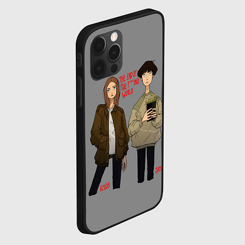 Чехол iPhone 12 Pro Max End of the f*cking world / 3D-Черный – фото 2