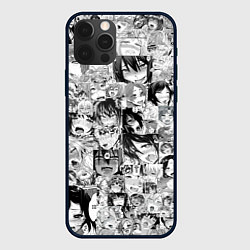 Чехол для iPhone 12 Pro Max AHEGAO, цвет: 3D-черный