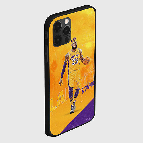 Чехол iPhone 12 Pro Max LeBron James: NBA Star / 3D-Черный – фото 2