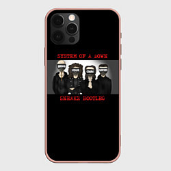 Чехол для iPhone 12 Pro Max System Of A Down - Sneakz Bootleg, цвет: 3D-светло-розовый