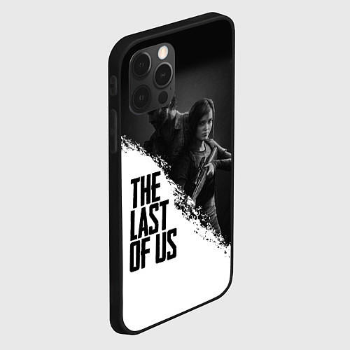 Чехол iPhone 12 Pro Max The Last of Us: White & Black / 3D-Черный – фото 2