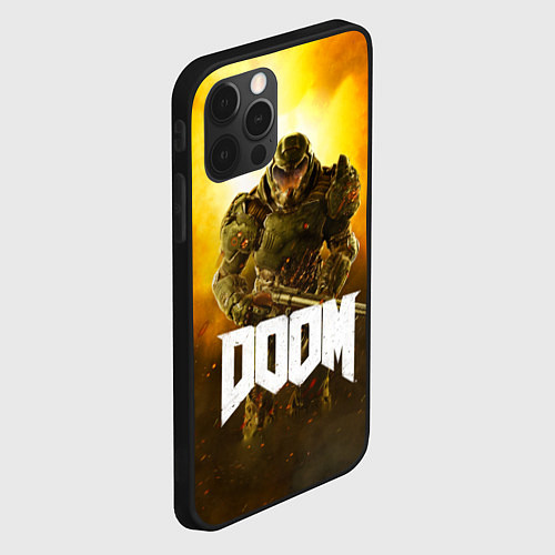 Чехол iPhone 12 Pro Max DOOM: Soldier / 3D-Черный – фото 2