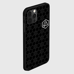 Чехол для iPhone 12 Pro Max Linkin Park: Black Carbon, цвет: 3D-черный — фото 2