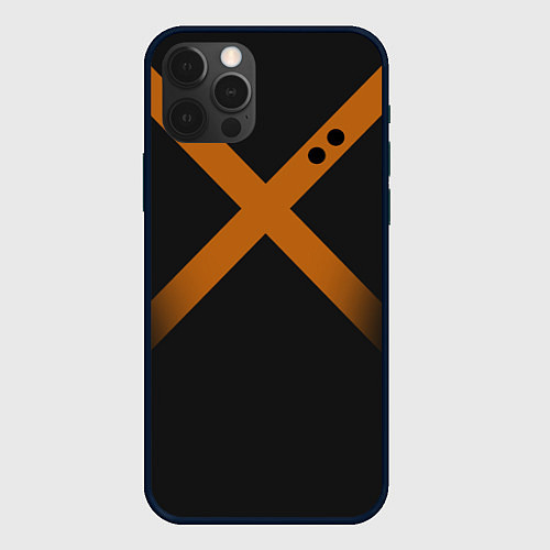 Чехол iPhone 12 Pro Max KATSUKI BAKUGOU полосы / 3D-Черный – фото 1