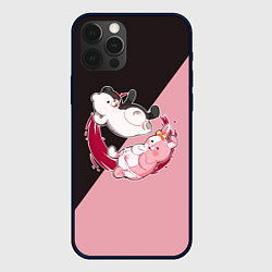 Чехол для iPhone 12 Pro Max MONOKUMA X MONOMI, цвет: 3D-черный