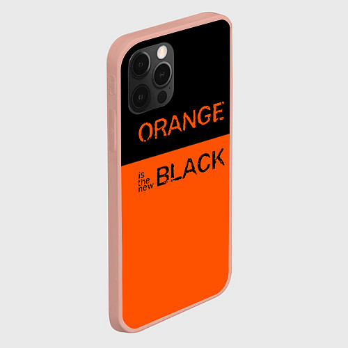 Чехол iPhone 12 Pro Max Orange Is the New Black / 3D-Светло-розовый – фото 2