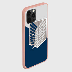 Чехол для iPhone 12 Pro Max Крылья Свободы, цвет: 3D-светло-розовый — фото 2