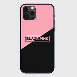 Чехол для iPhone 12 Pro Max Black Pink, цвет: 3D-черный