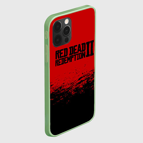 Чехол iPhone 12 Pro Max Red Dead Redemption II / 3D-Салатовый – фото 2