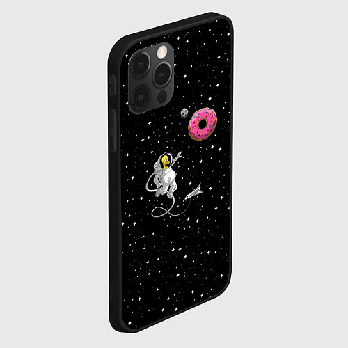 Чехол iPhone 12 Pro Max Homer Spaceman / 3D-Черный – фото 2