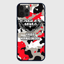 Чехол для iPhone 12 Pro Max Khabib Nurmagomedov: Red Camo, цвет: 3D-черный