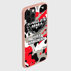 Чехол для iPhone 12 Pro Max Khabib Nurmagomedov: Red Camo, цвет: 3D-светло-розовый — фото 2