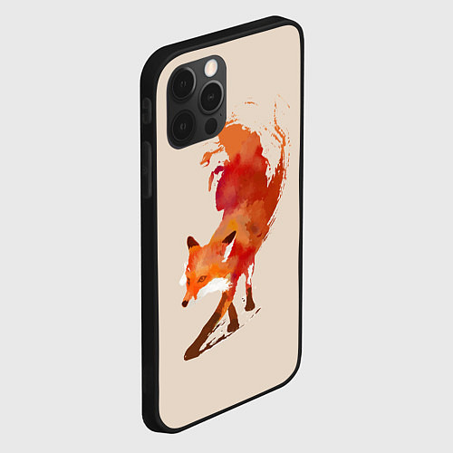 Чехол iPhone 12 Pro Max Paint Fox / 3D-Черный – фото 2