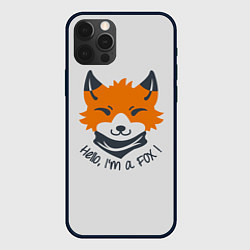 Чехол для iPhone 12 Pro Max Hello Fox, цвет: 3D-черный
